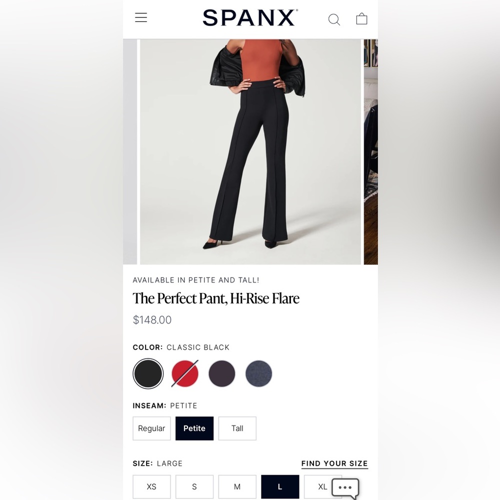 Hi-Rise Flare pant features a comfortable pull-on design & offers a sleek look.